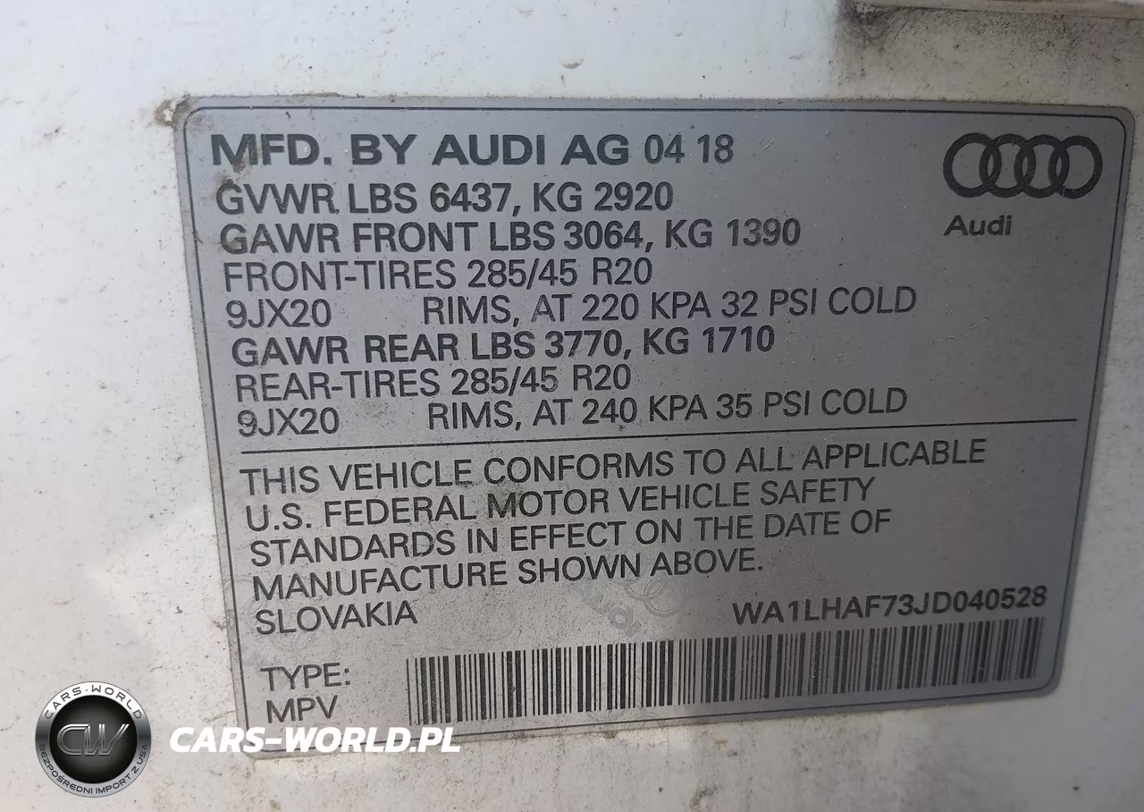 2018 Audi Q7 2.0T Premium VIN:WA1LHAF73JD040528 - 9