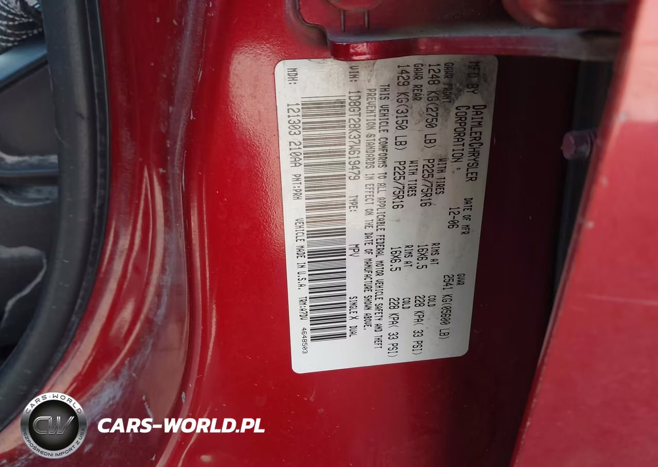2007 Dodge Nitro Sxt VIN:1D8GT28K37W619479 - 9