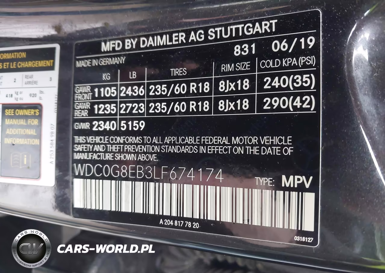 2020 Mercedes-Benz Glc 300 4Matic VIN:WDC0G8EB3LF674174 - 9