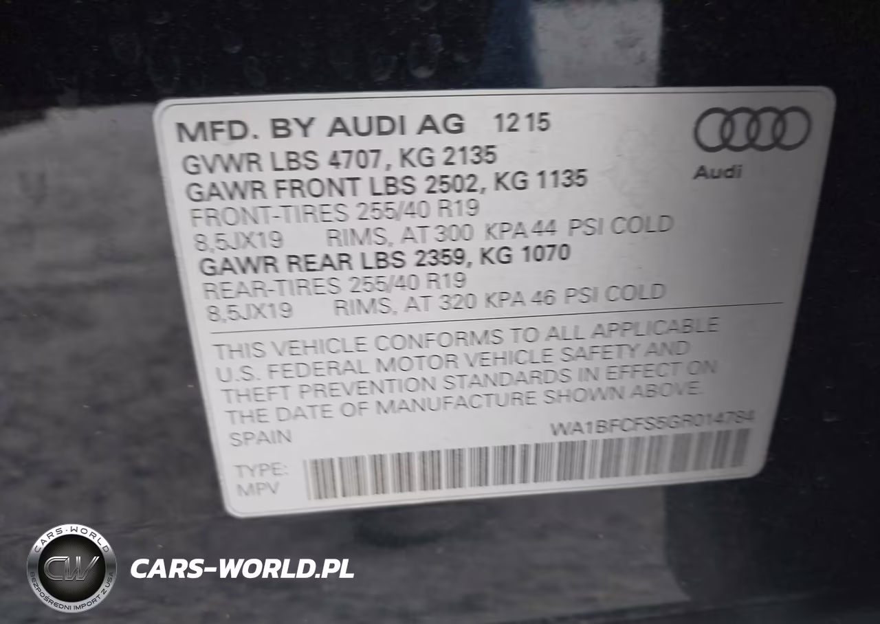 2016 Audi Q3 2.0T Premium Plus VIN:WA1BFCFS5GR014784 - 9