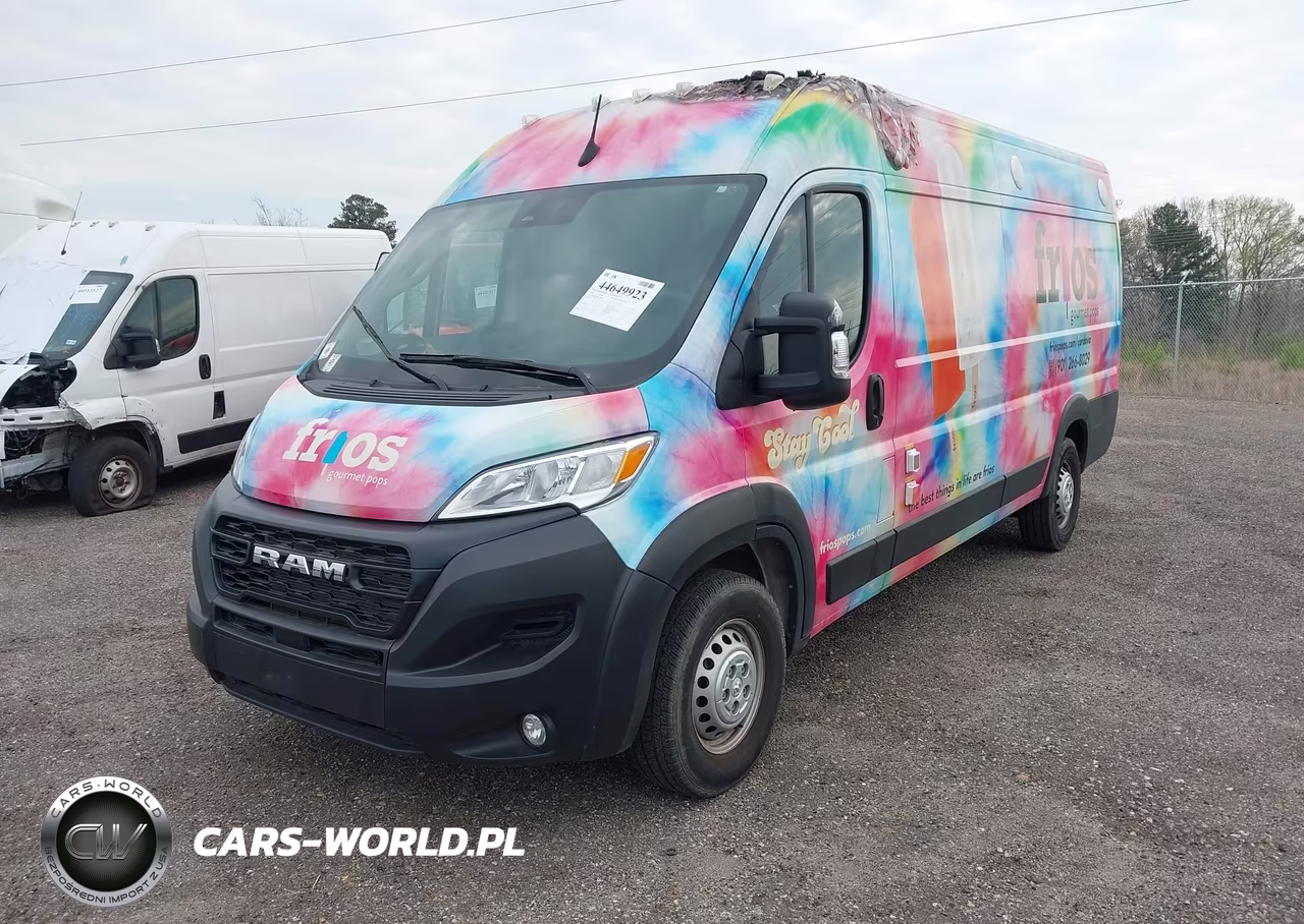 2024 Ram Promaster 3500 Cargo Van Tradesman High Roof 159 Wb Ext W-Pass Seat VIN:3C6MRVJG9RE108354 - 2