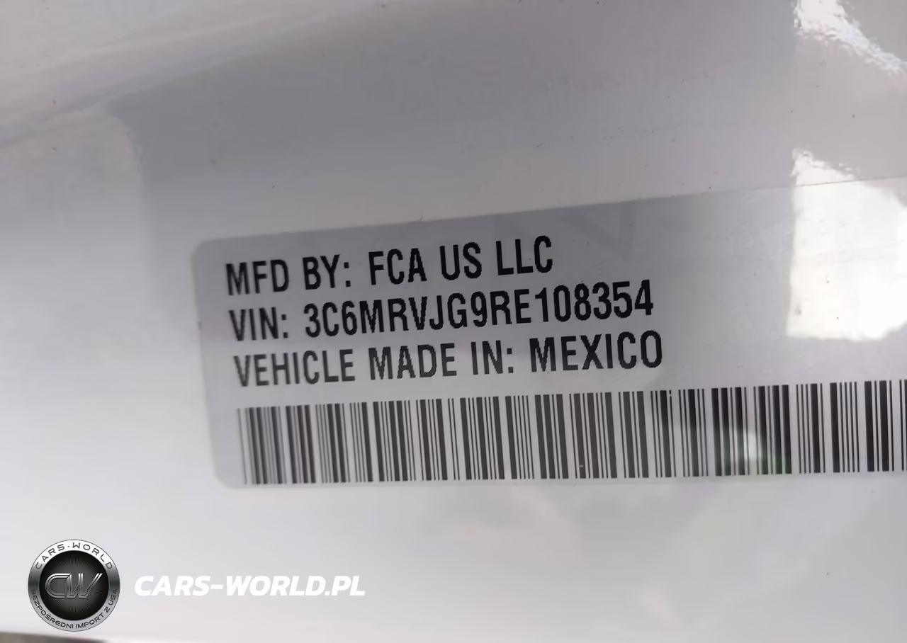 2024 Ram Promaster 3500 Cargo Van Tradesman High Roof 159 Wb Ext W-Pass Seat VIN:3C6MRVJG9RE108354 - 9