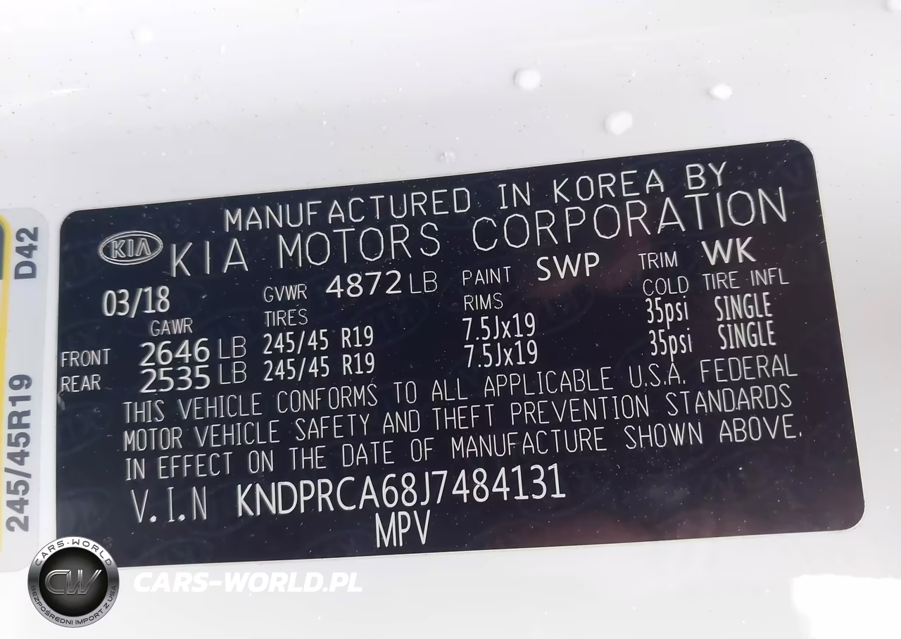 2018 Kia Sportage Sx Turbo VIN:KNDPRCA68J7484131 - 9