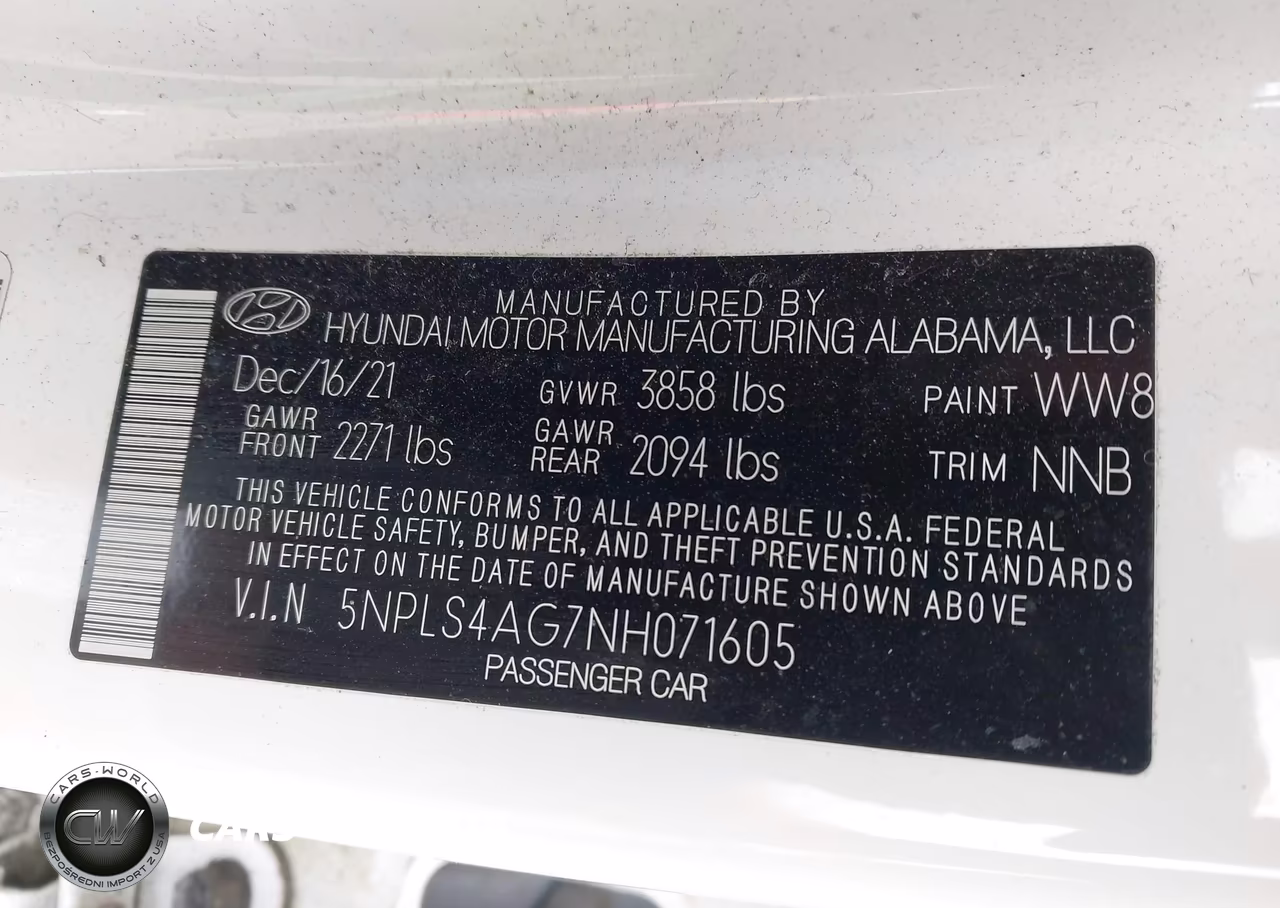 2022 Hyundai Elantra Sel VIN:5NPLS4AG7NH071605 - 9