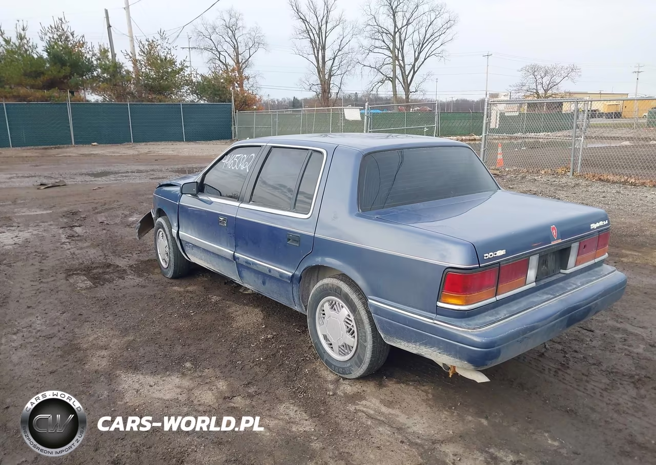 1992 Dodge Spirit Le VIN:1B3XA5634NF258795 - 3