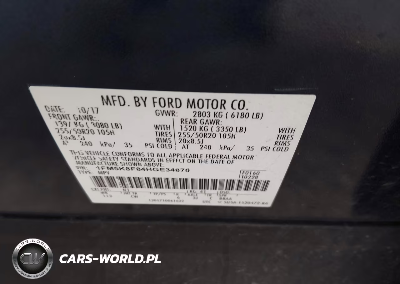 2017 Ford Explorer Limited VIN:1FM5K8F84HGE34870 - 9