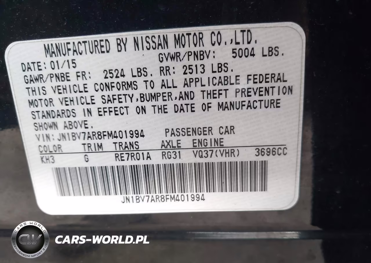 2015 Infiniti Q50 Premium VIN:JN1BV7AR8FM401994 - 9