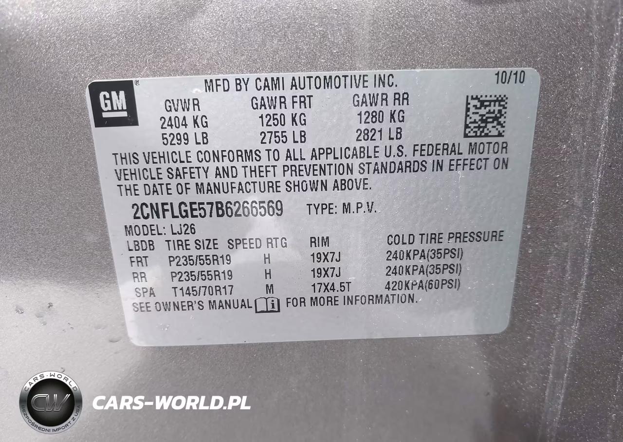2011 Chevrolet Equinox Ltz VIN:2CNFLGE57B6266569 - 9