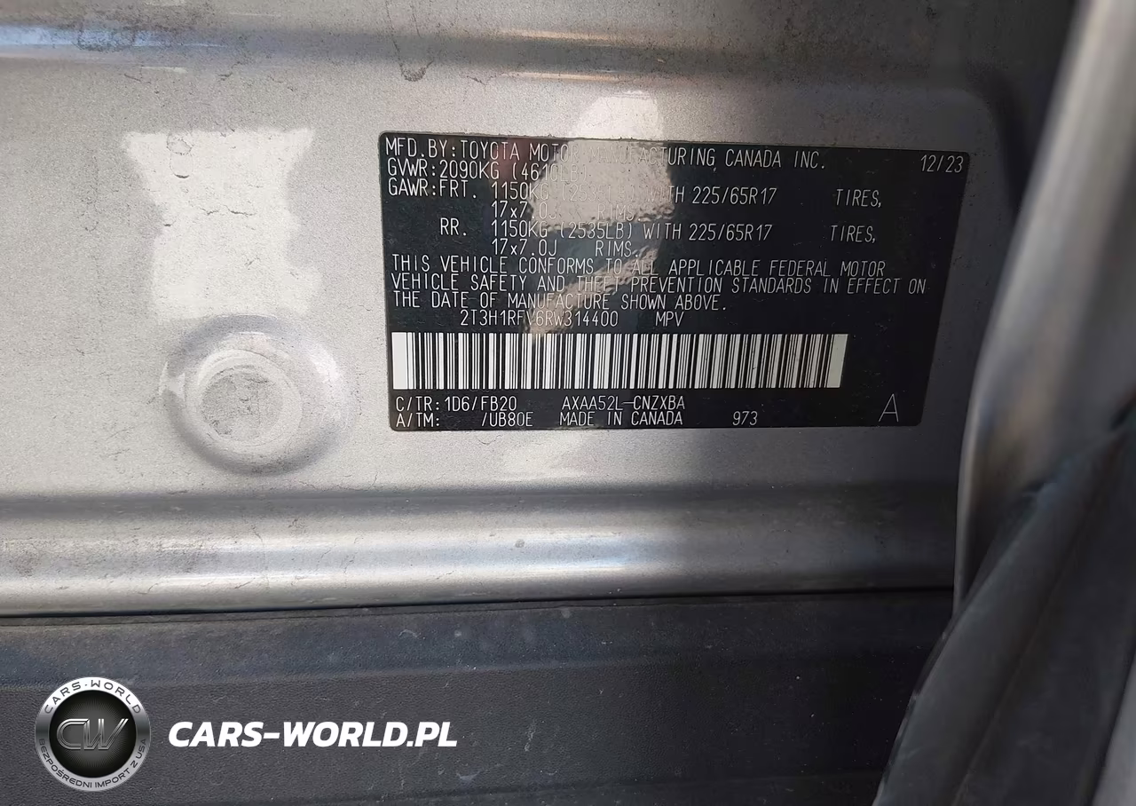 2024 Toyota Rav4 Le VIN:2T3H1RFV6RW314400 - 9