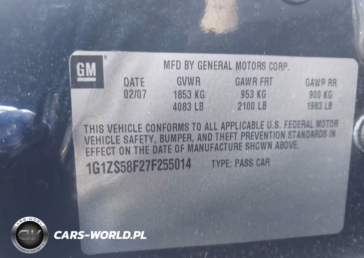 2007 Chevrolet Malibu Ls VIN:1G1ZS58F27F255014 - 9