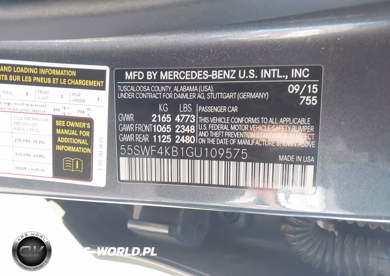 2016 Mercedes-Benz C 300 Sport 4Matic VIN:55SWF4KB1GU109575 - 9