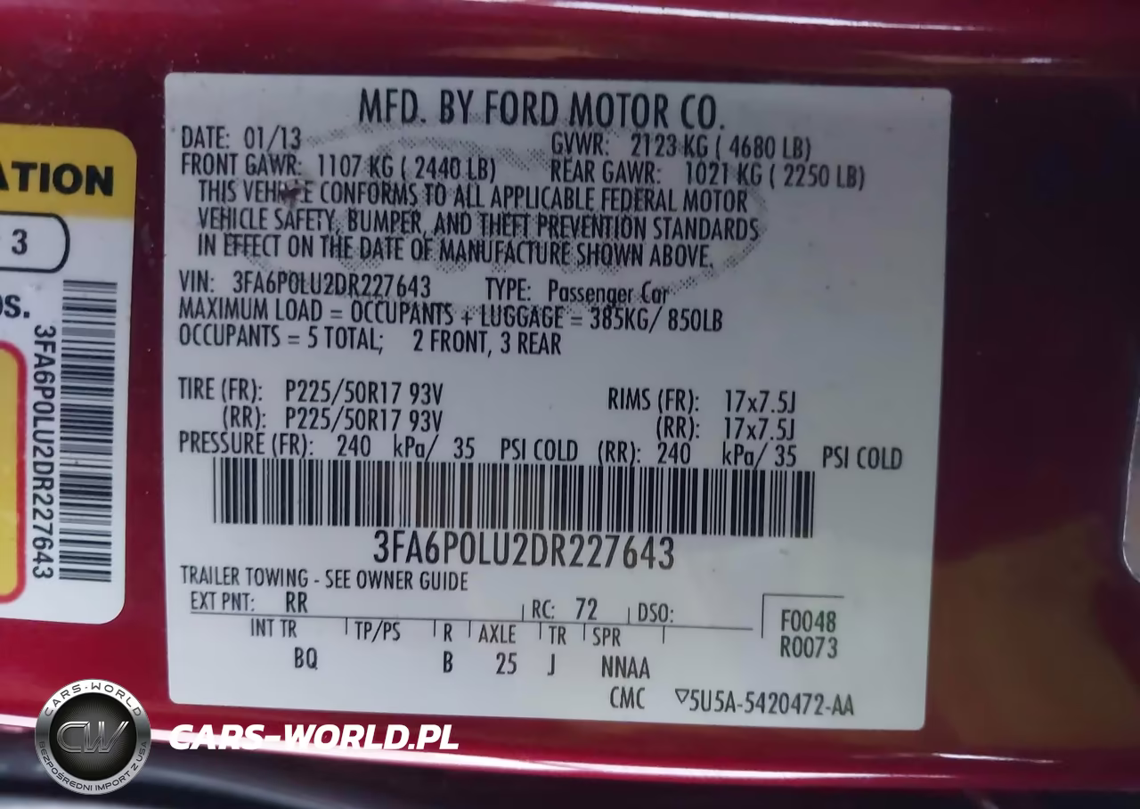 2013 Ford Fusion Hybrid Se VIN:3FA6P0LU2DR227643 - 9