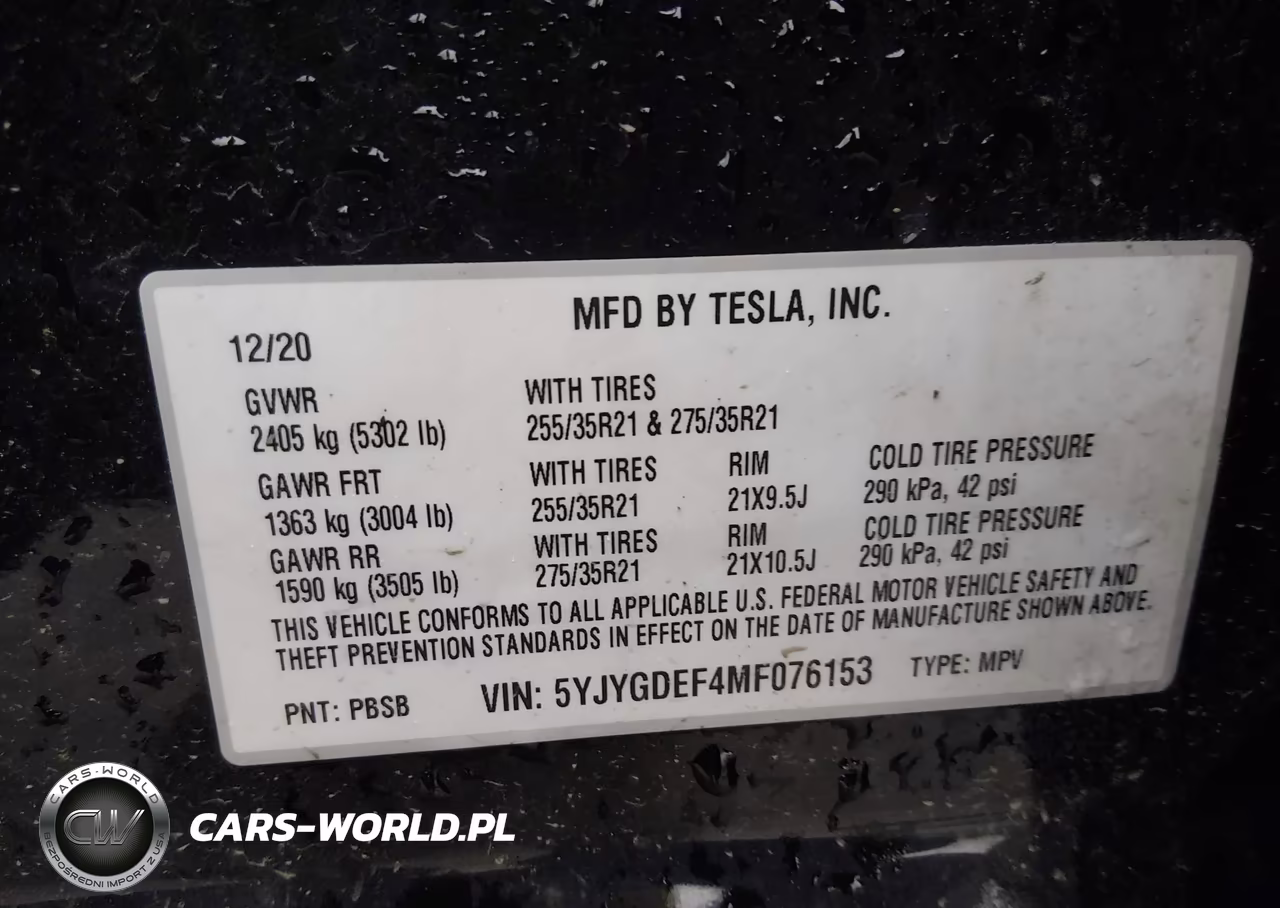 2021 Tesla Model Y Performance Dual Motor All-Wheel Drive VIN:5YJYGDEF4MF076153 - 9