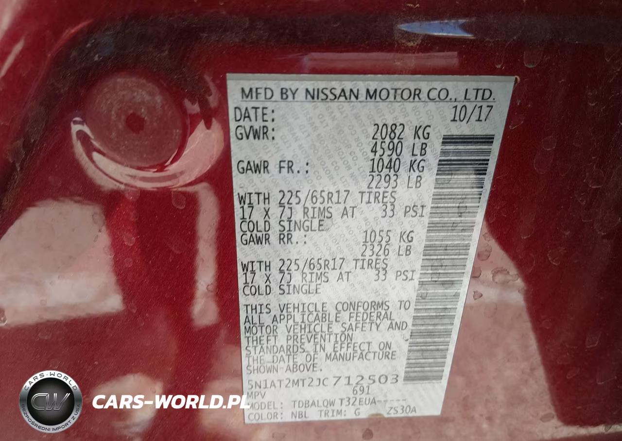 2018 Nissan Rogue Sv VIN:5N1AT2MT2JC712503 - 9
