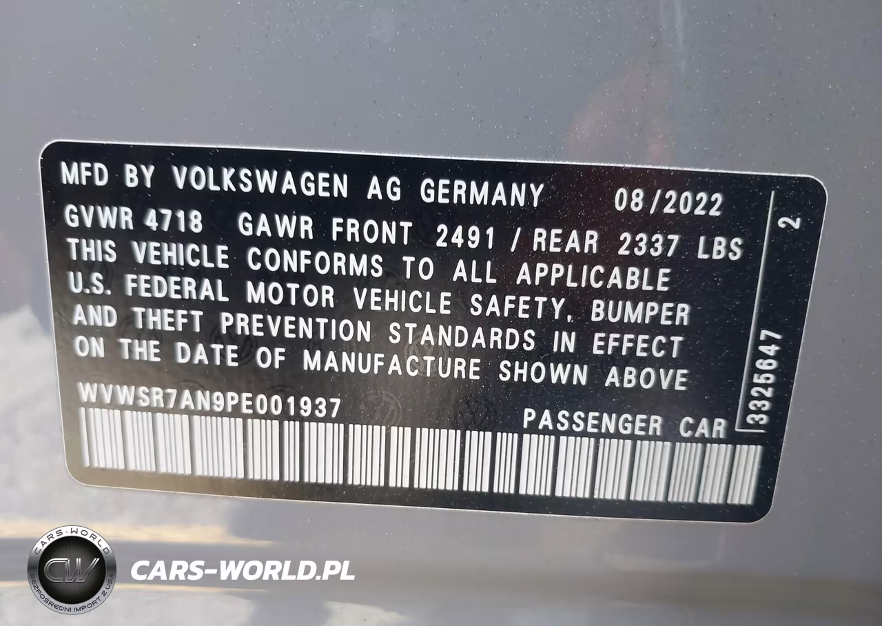 2023 Volkswagen Arteon 2.0T Se R-Line VIN:WVWSR7AN9PE001937 - 9