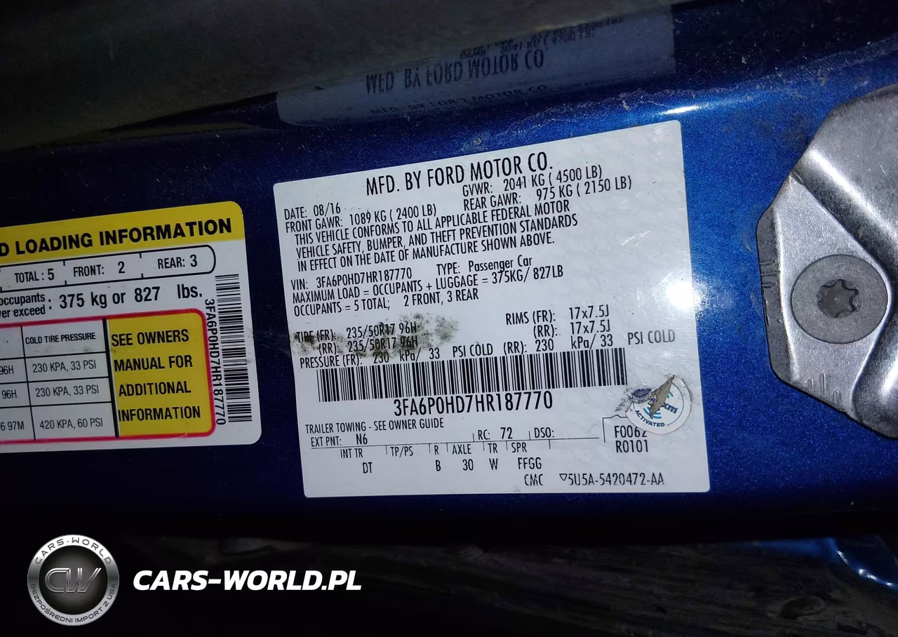 2017 Ford Fusion Se VIN:3FA6P0HD7HR187770 - 9