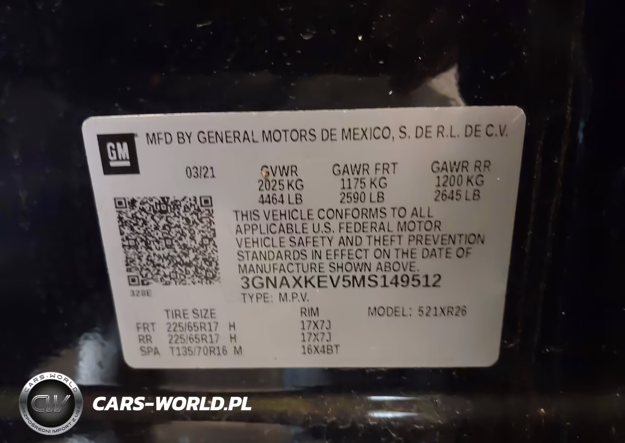 2021 Chevrolet Equinox Fwd Lt VIN:3GNAXKEV5MS149512 - 9