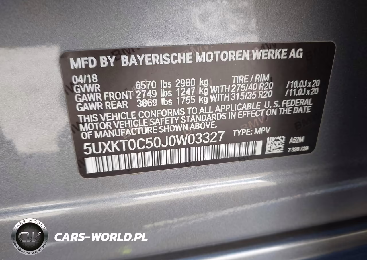 2018 BMW X5 Edrive xDrive40E Iperformance VIN:5UXKT0C50J0W03327 - 9
