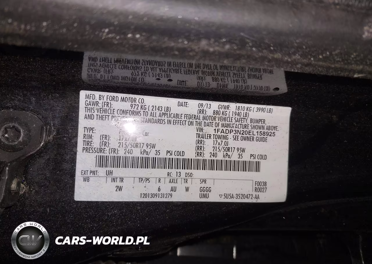 2014 Ford Focus Titanium VIN:1FADP3N20EL158925 - 9