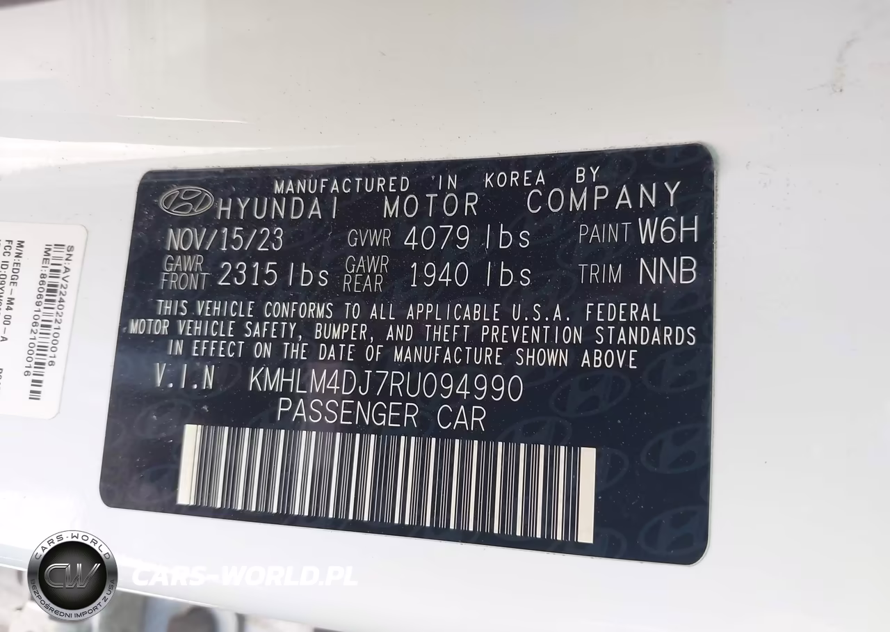 2024 Hyundai Elantra Hybrid Blue VIN:KMHLM4DJ7RU094990 - 9