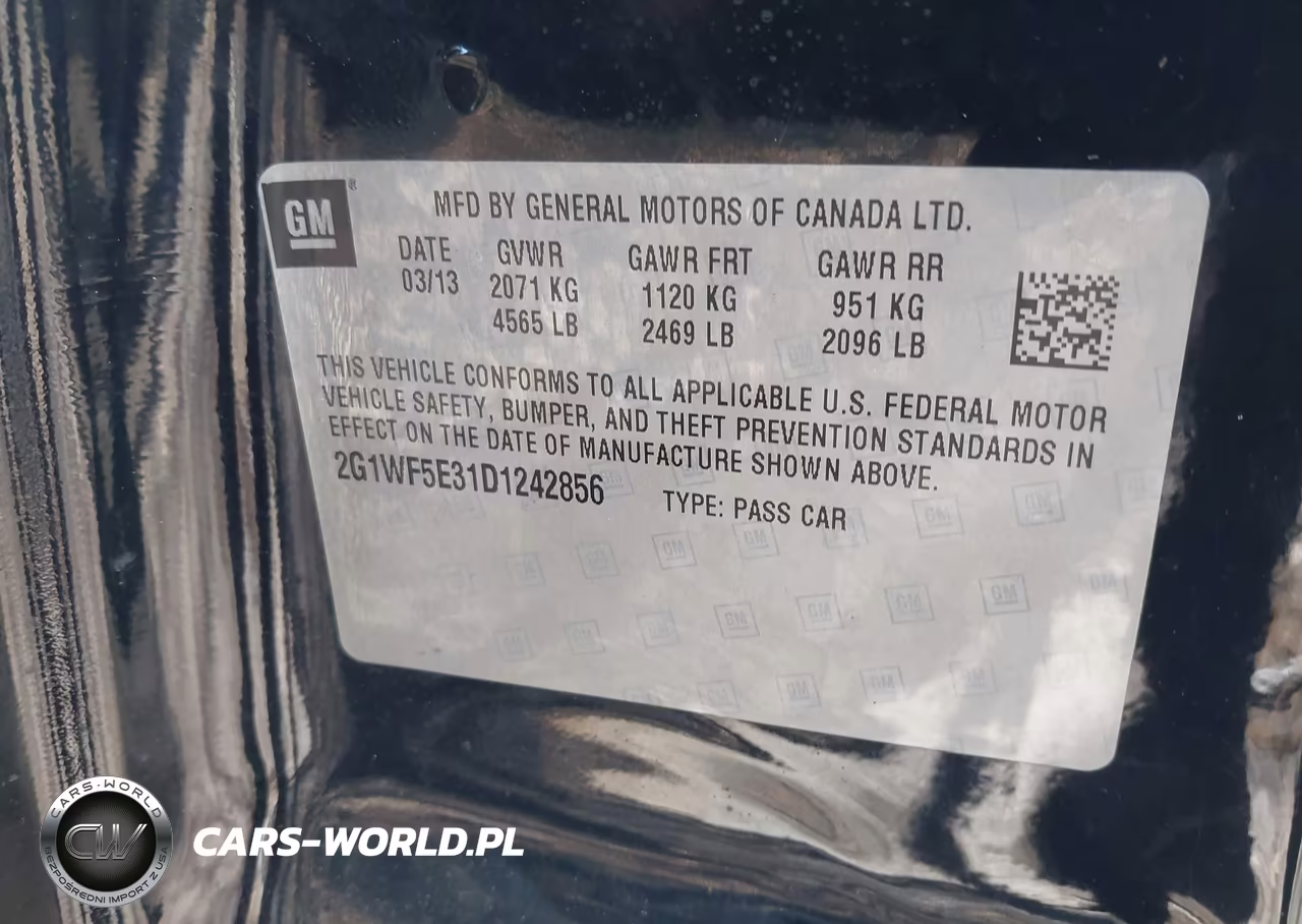 2013 Chevrolet Impala Ls VIN:2G1WF5E31D1242856 - 9