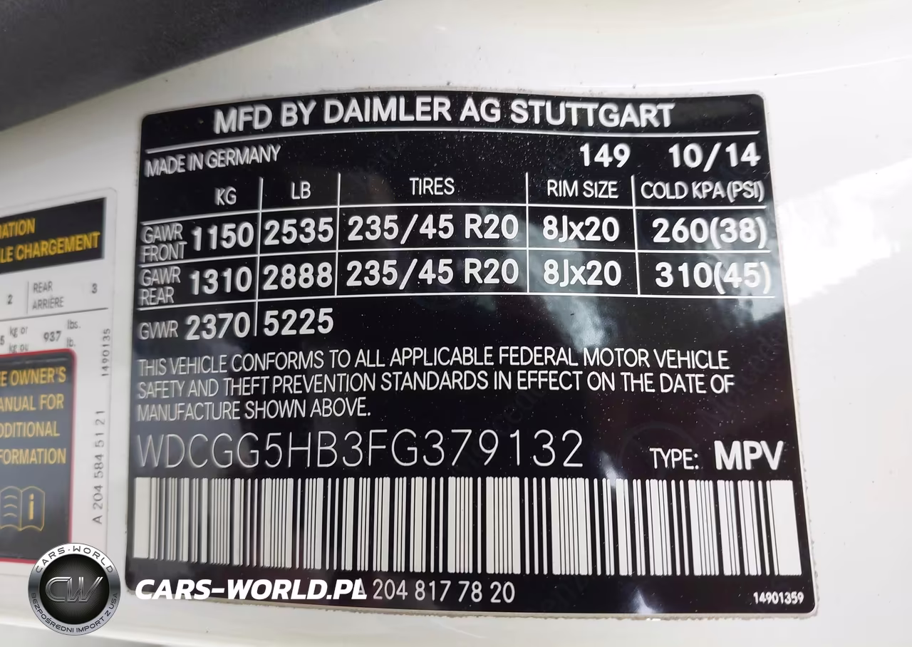 2015 Mercedes-Benz Glk 350 VIN:WDCGG5HB3FG379132 - 9