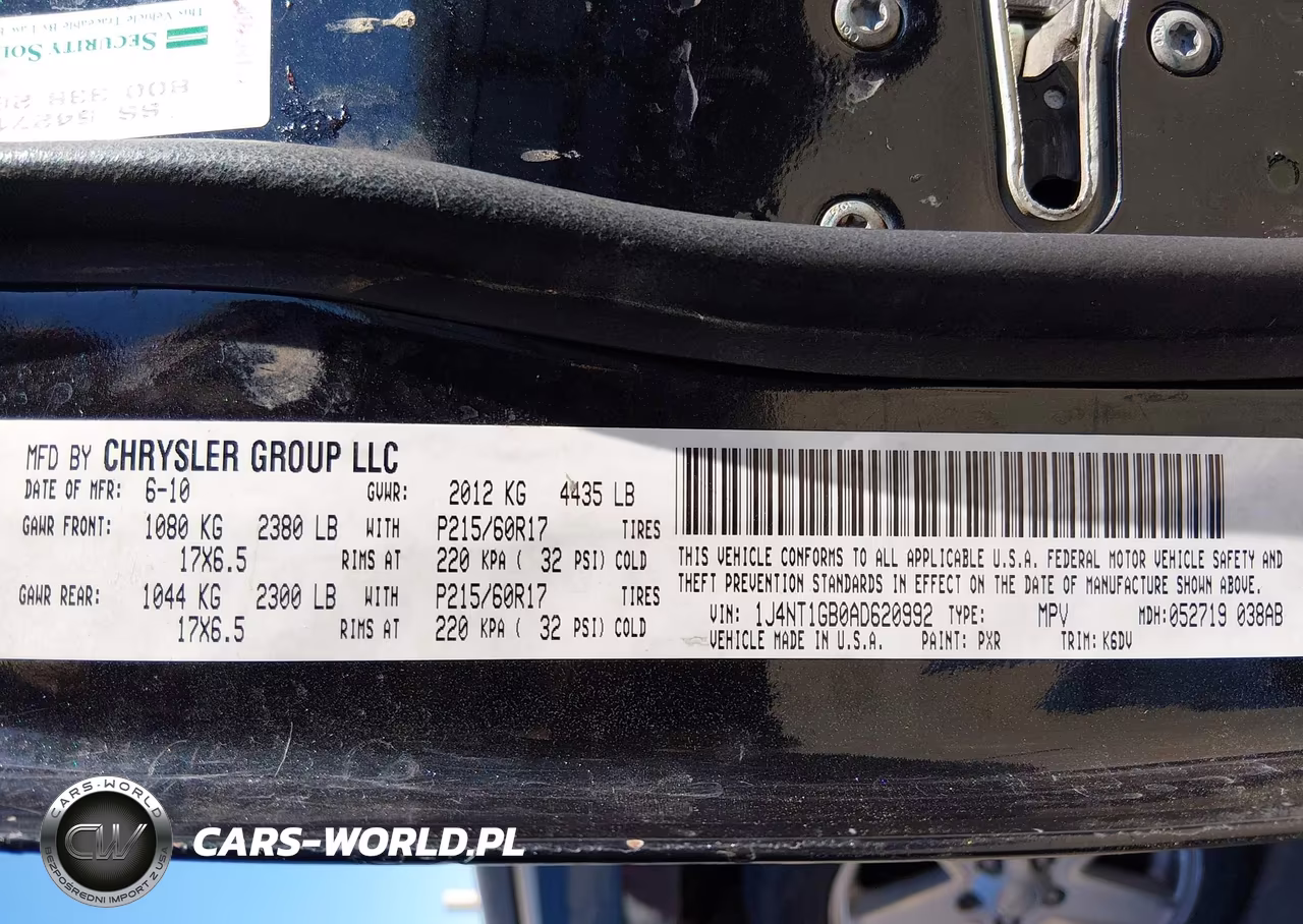 2010 Jeep Patriot Sport VIN:1J4NT1GB0AD620992 - 9