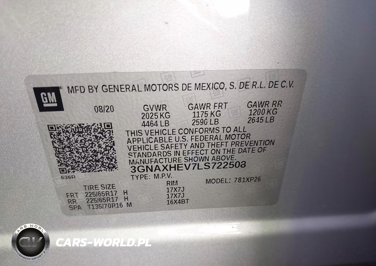 2020 Chevrolet Equinox Fwd Ls VIN:3GNAXHEV7LS722508 - 9