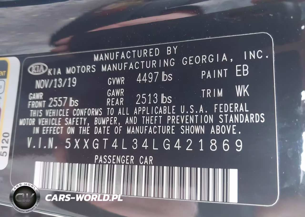 2020 Kia Optima Lx VIN:5XXGT4L34LG421869 - 9