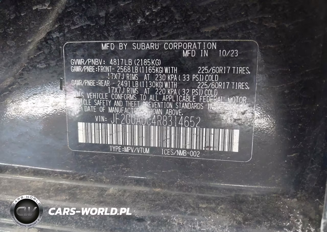 2024 Subaru Crosstrek Premium VIN:JF2GUADC4R8314652 - 9