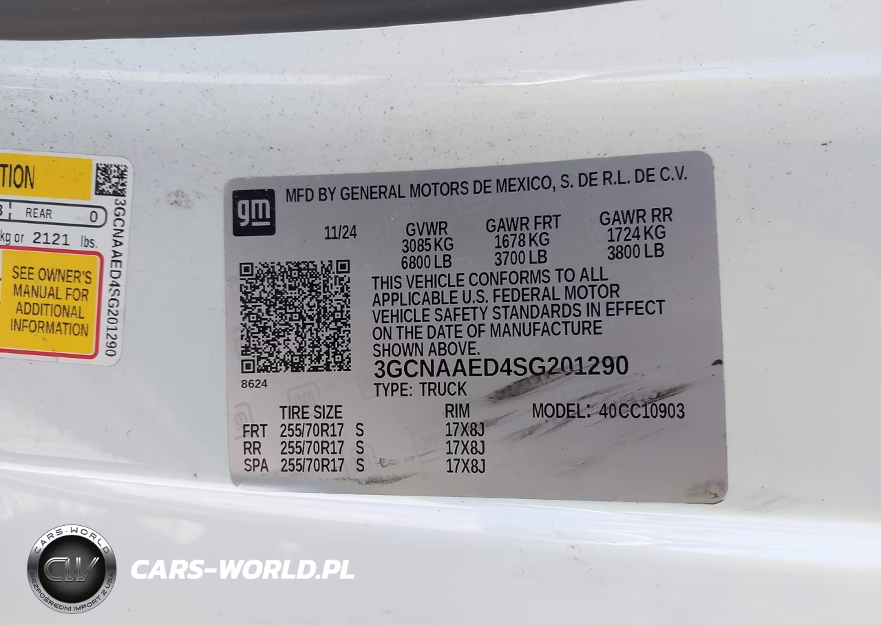 2025 Chevrolet Silverado 1500 2Wd Long Bed Wt VIN:3GCNAAED4SG201290 - 9