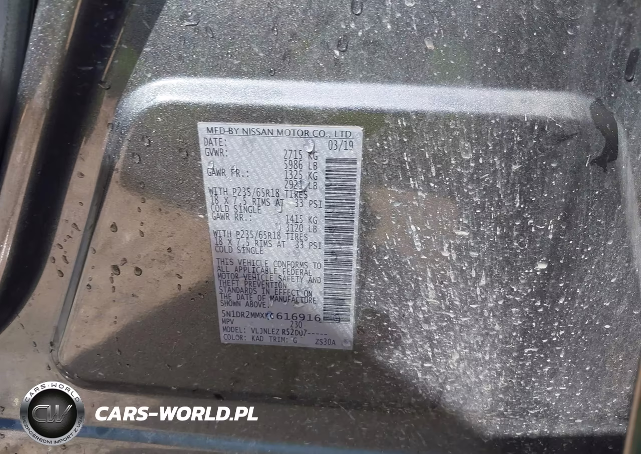 2019 Nissan Pathfinder Sv VIN:5N1DR2MMXKC616916 - 9