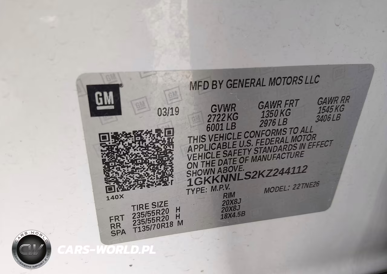 2019 GMC Acadia Slt-2 VIN:1GKKNNLS2KZ244112 - 9