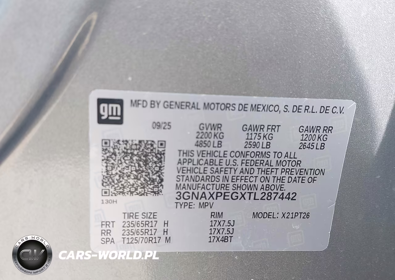 2026 Chevrolet Equinox Awd Lt VIN:3GNAXPEGXTL287442 - 9