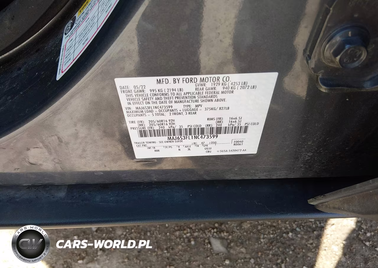 2022 Ford Ecosport S VIN:MAJ6S3FL1NC473599 - 9