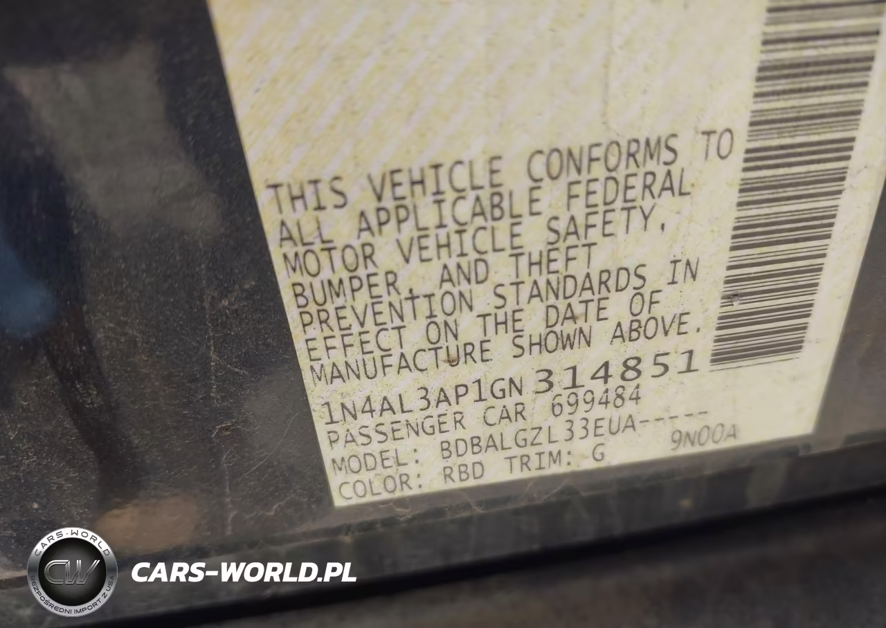 2016 Nissan Altima VIN:1N4AL3AP1GN314851 - 9