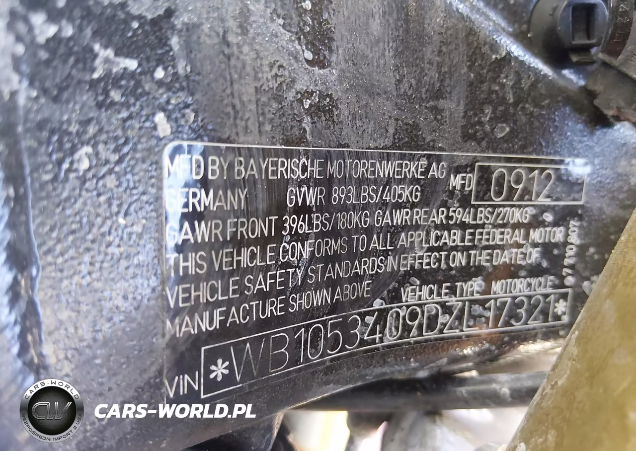 2013 BMW S 1000 Rr VIN:WB1053409DZL17321 - 10