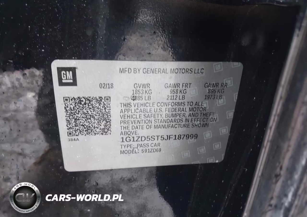 2018 Chevrolet Malibu Lt VIN:1G1ZD5ST5JF187999 - 9