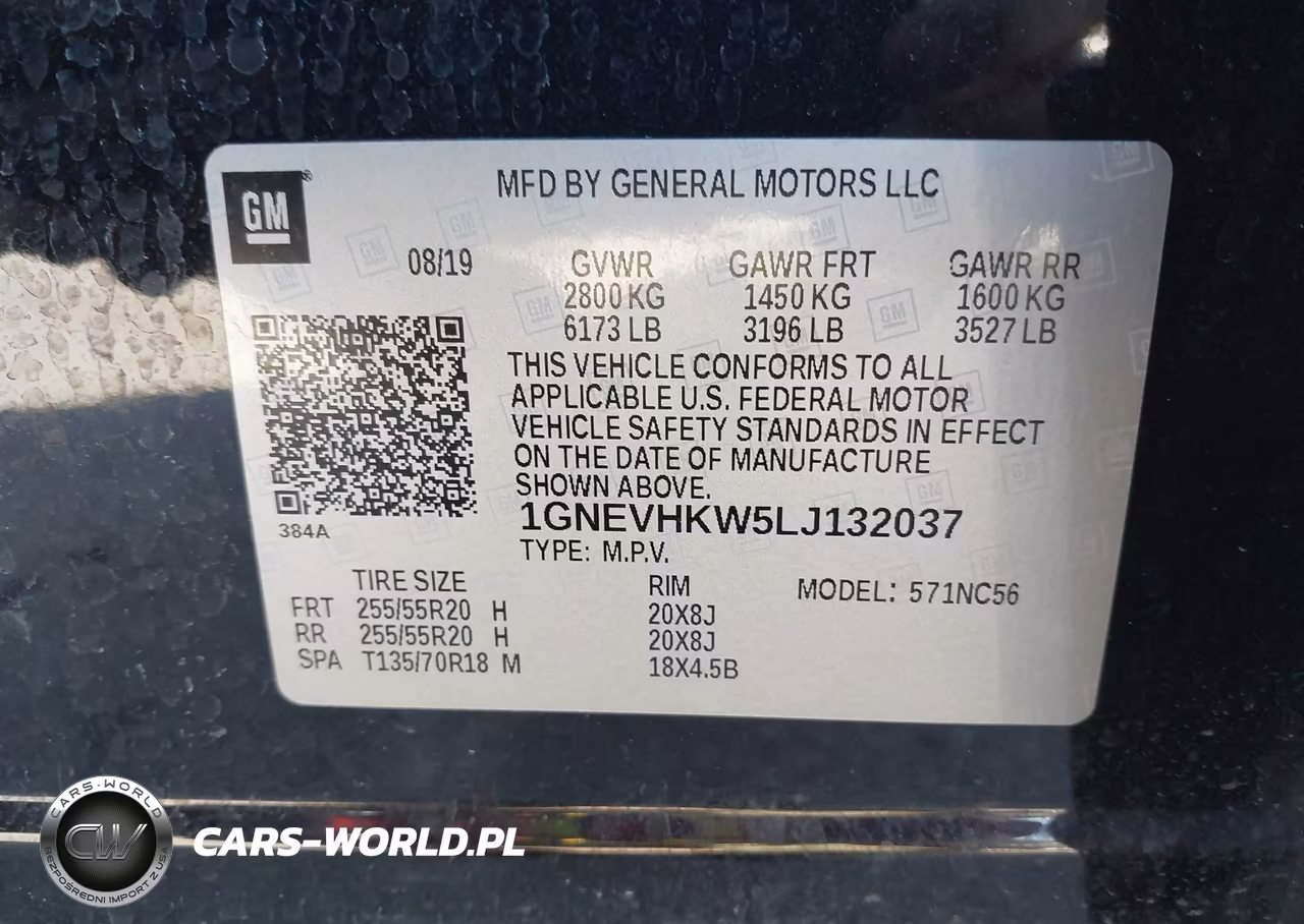 2020 Chevrolet Traverse Awd Lt Leather VIN:1GNEVHKW5LJ132037 - 9