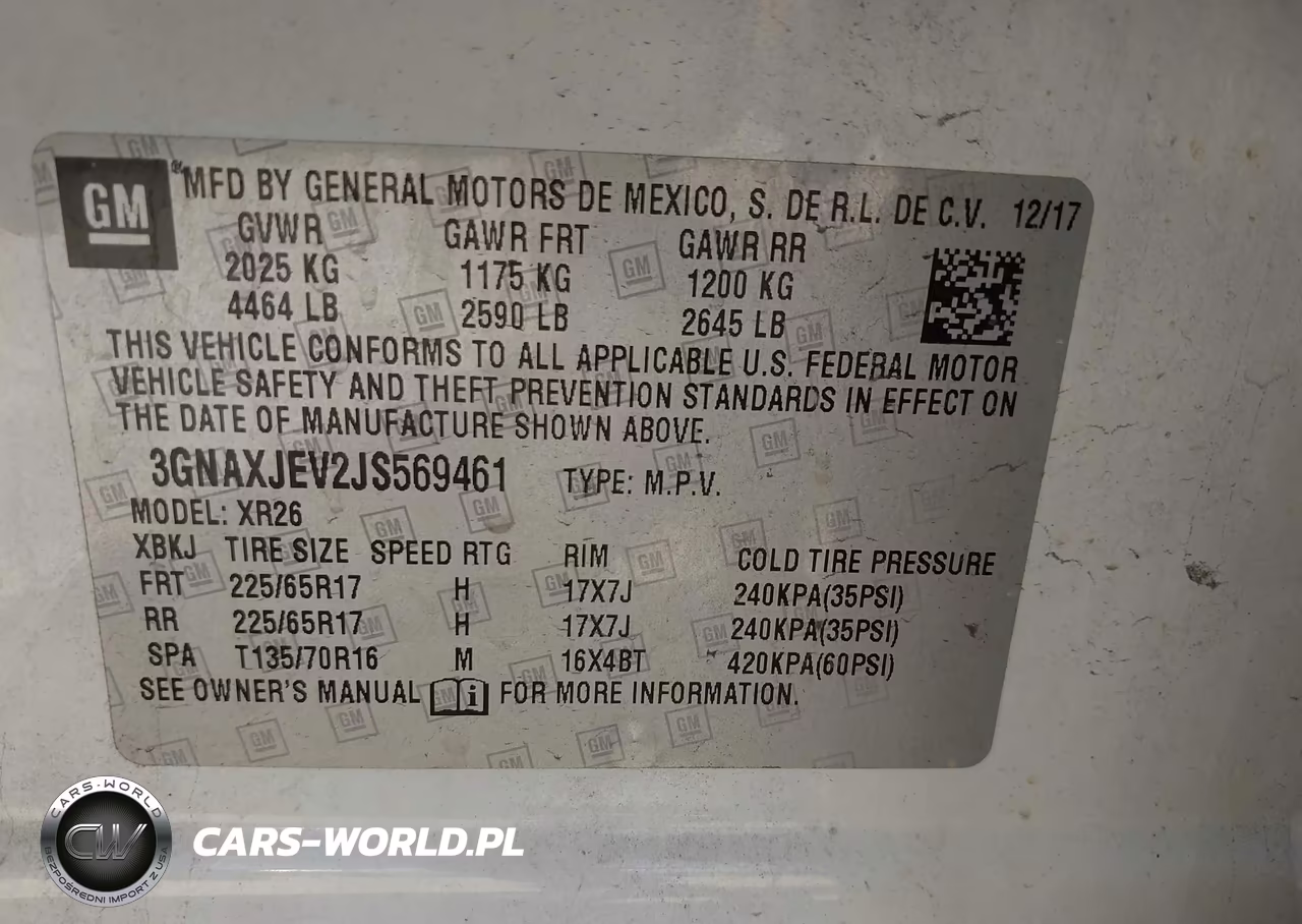 2018 Chevrolet Equinox Lt VIN:3GNAXJEV2JS569461 - 9