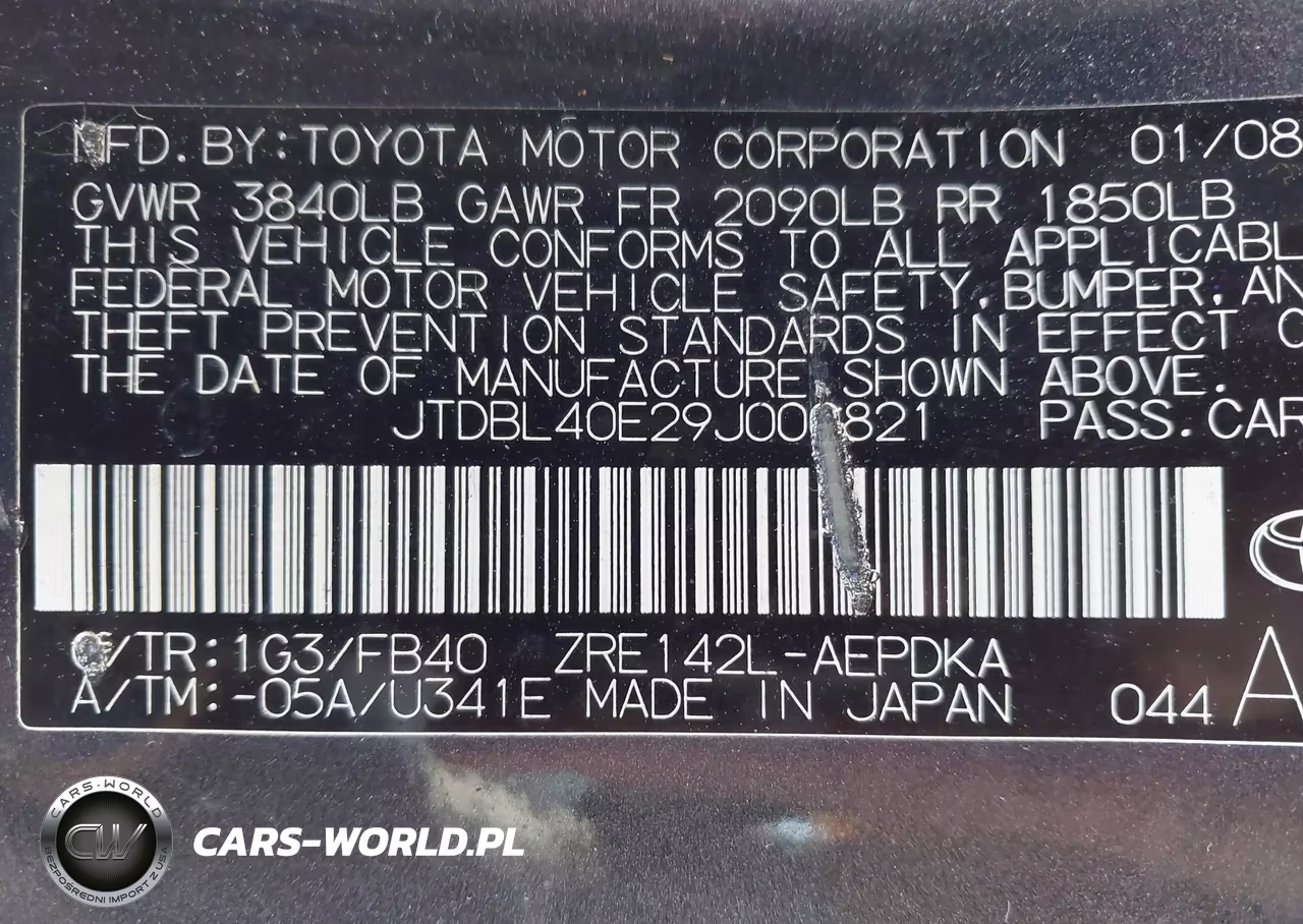 2009 Toyota Corolla VIN:JTDBL40E29J000821 - 9
