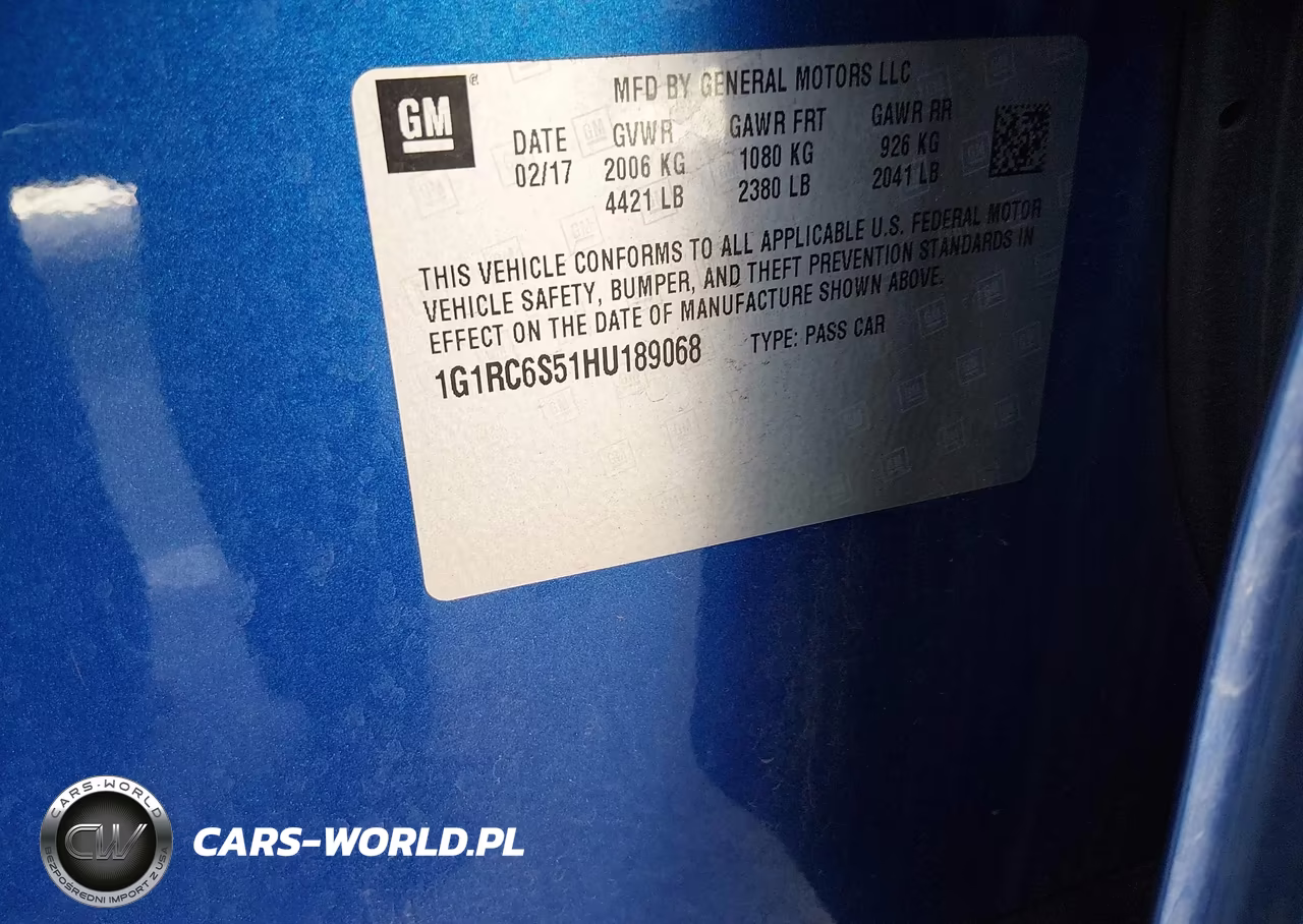 2017 Chevrolet Volt Lt VIN:1G1RC6S51HU189068 - 9