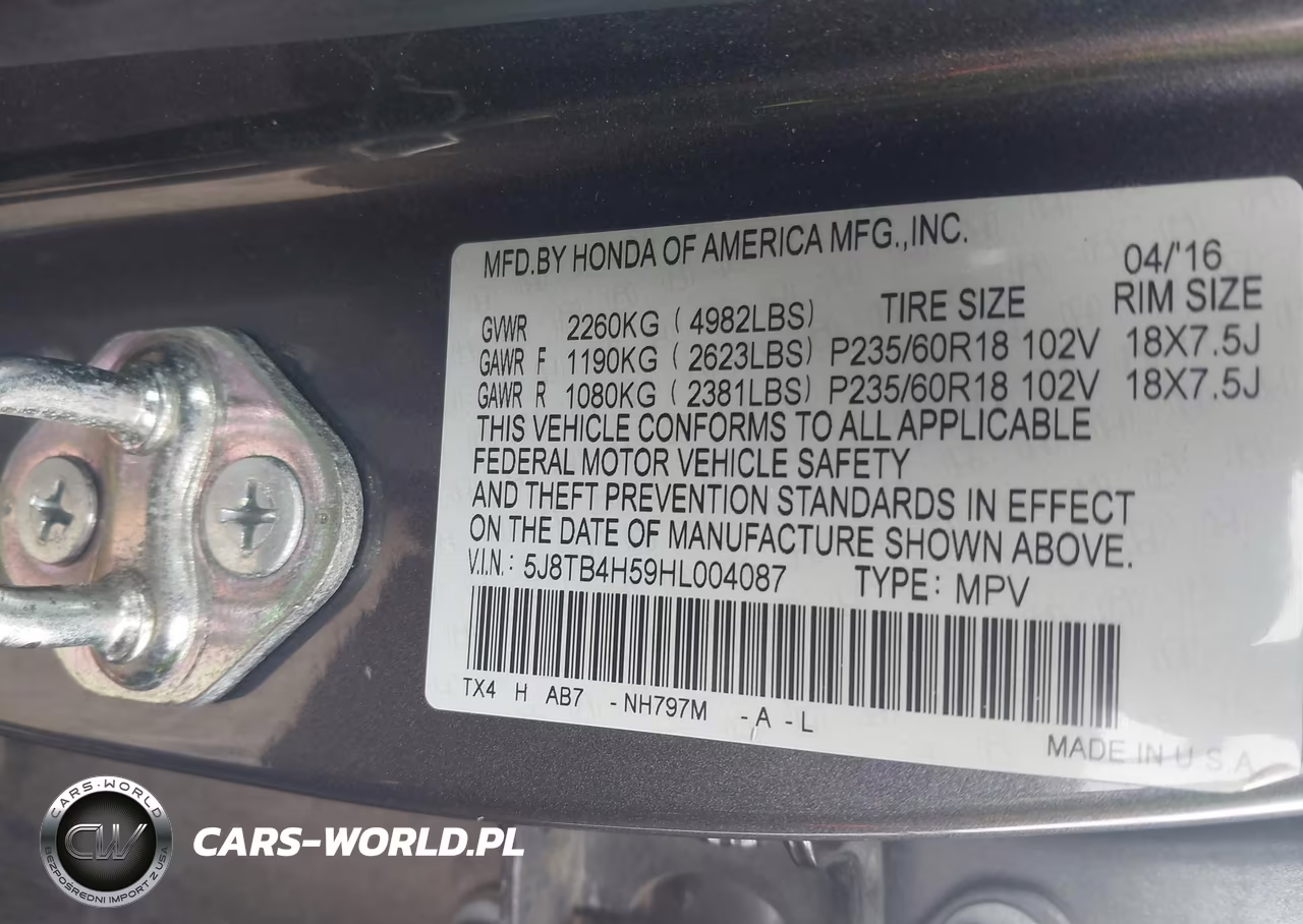 2017 Acura Rdx Technology Acurawatch Plus Packages-W-Technology Package VIN:5J8TB4H59HL004087 - 9