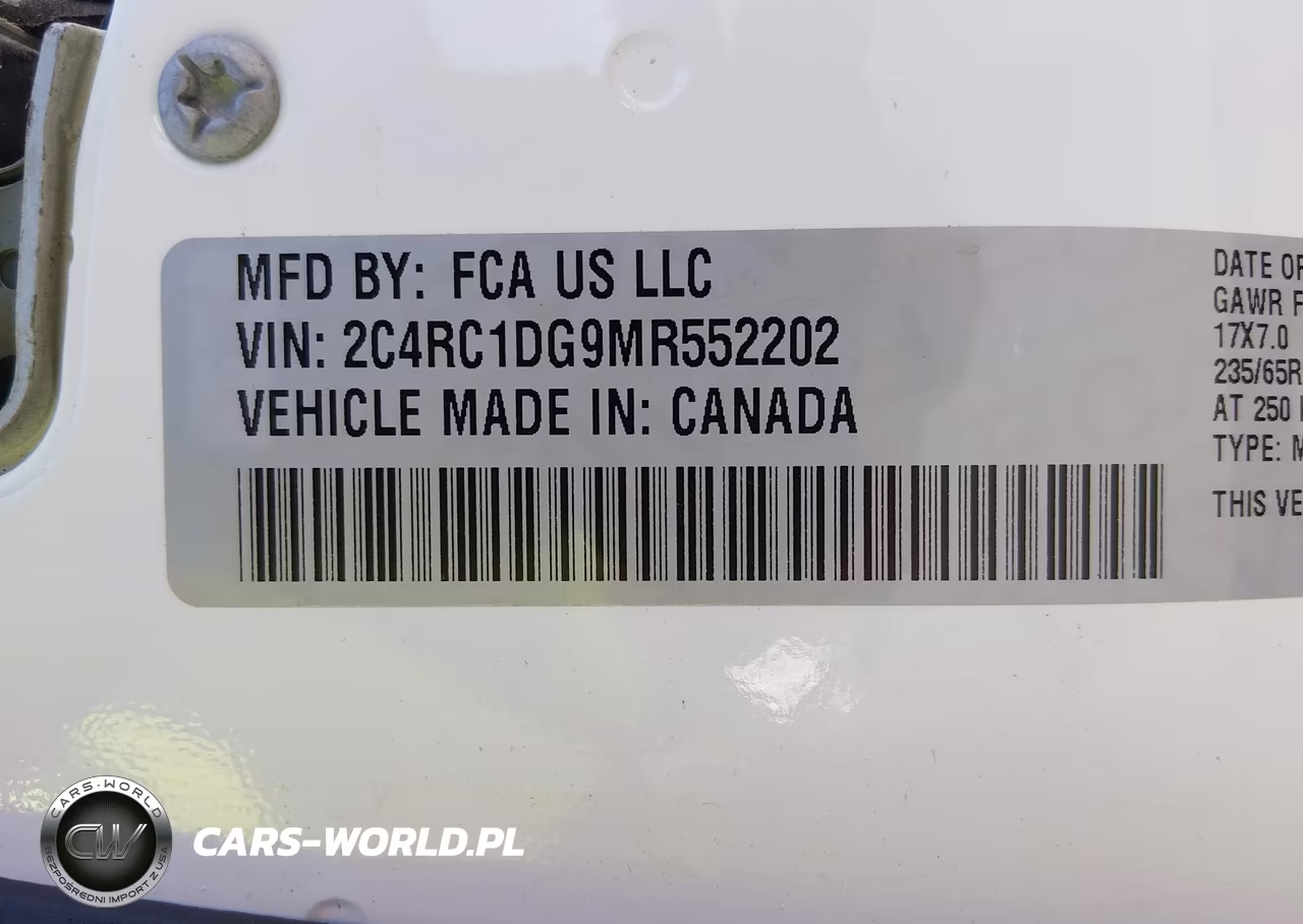 2021 Chrysler Voyager Lxi VIN:2C4RC1DG9MR552202 - 9