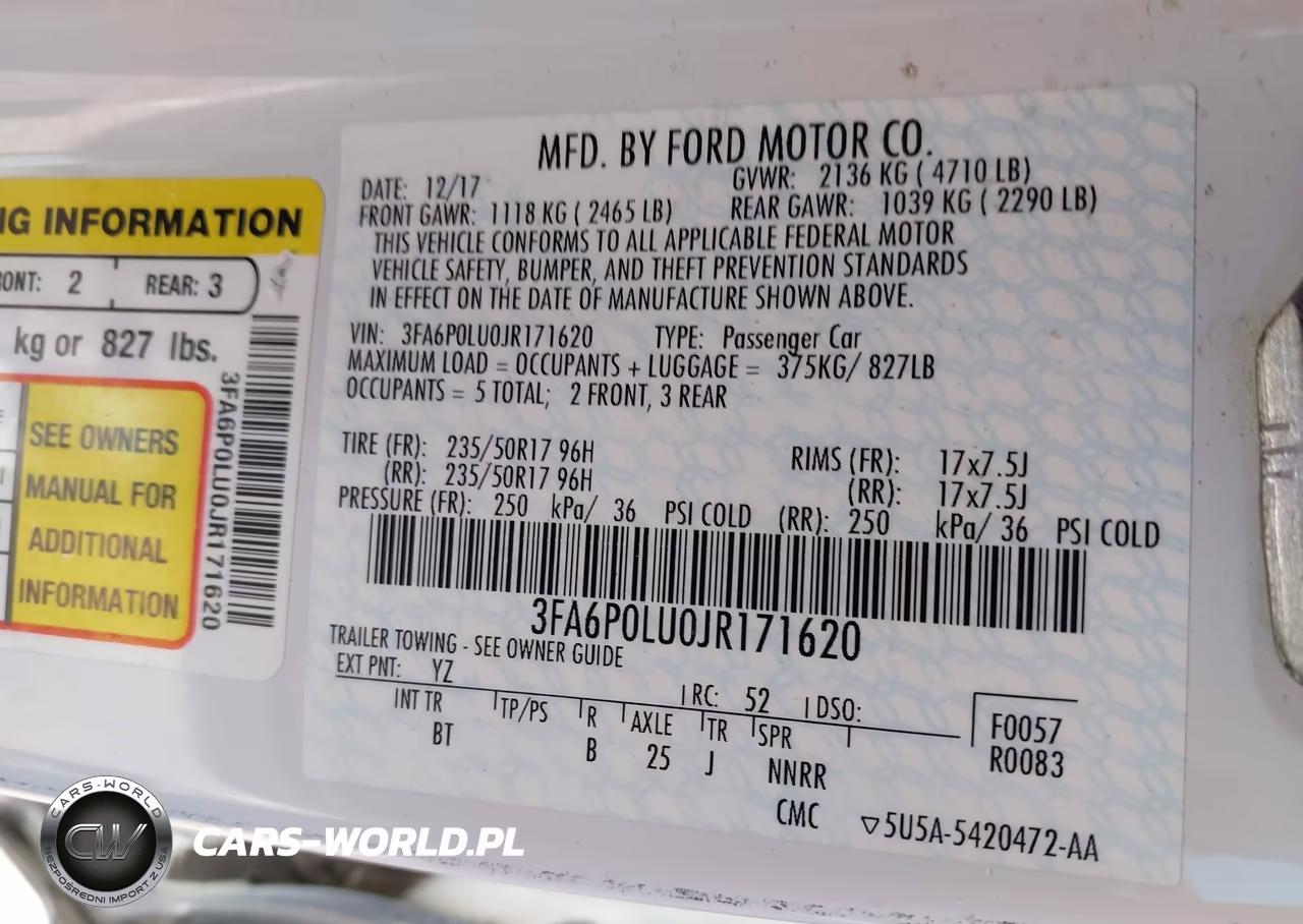2018 Ford Fusion Hybrid Se VIN:3FA6P0LU0JR171620 - 9