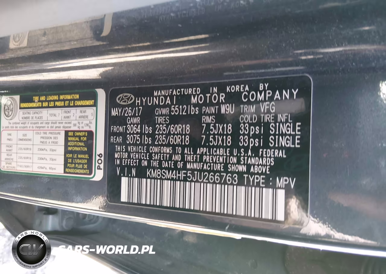 2018 Hyundai Santa Fe Se VIN:KM8SM4HF5JU266763 - 9