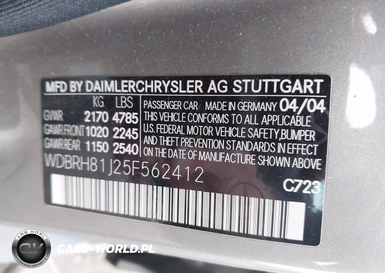 2005 Mercedes-Benz C 240 Luxury 4Matic VIN:WDBRH81J25F562412 - 9