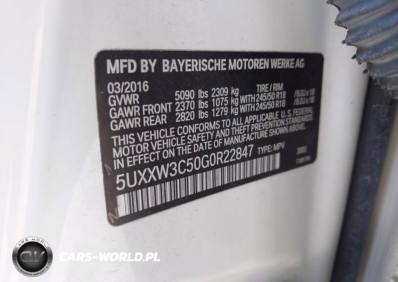 2016 BMW X4 xDrive28I VIN:5UXXW3C50G0R22847 - 9