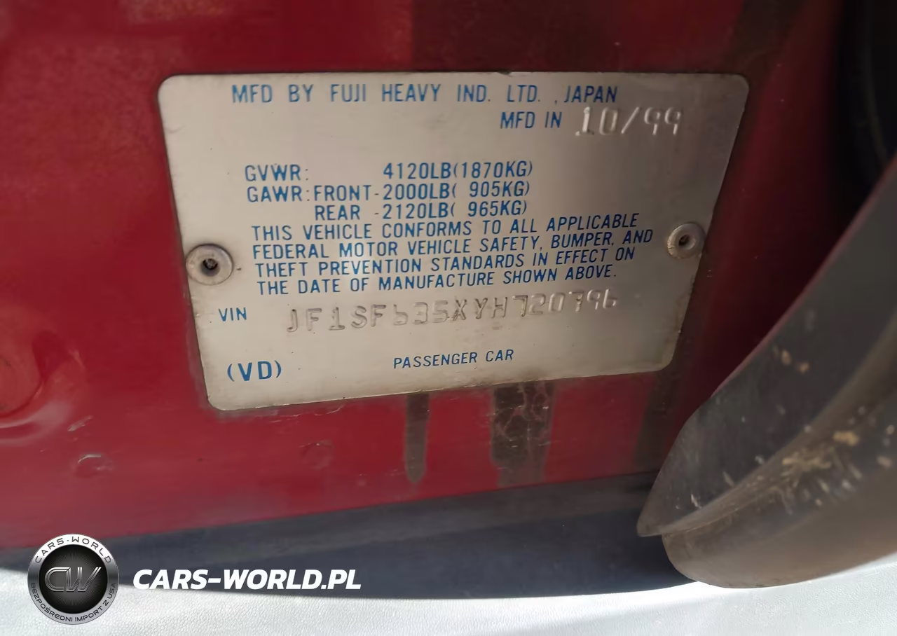 2000 Subaru Forester L VIN:JF1SF635XYH720796 - 9