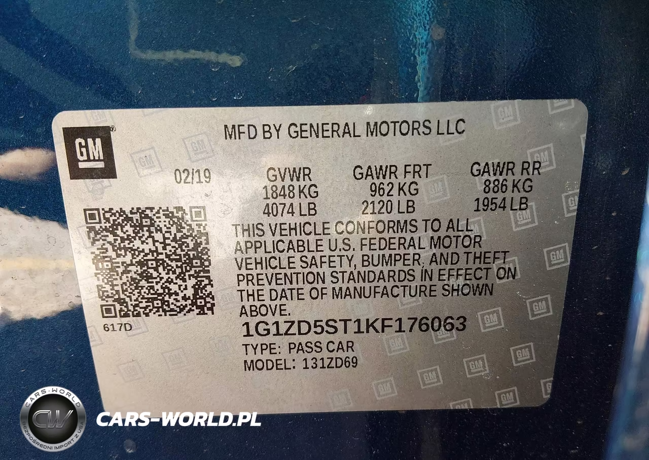 2019 Chevrolet Malibu Lt VIN:1G1ZD5ST1KF176063 - 9
